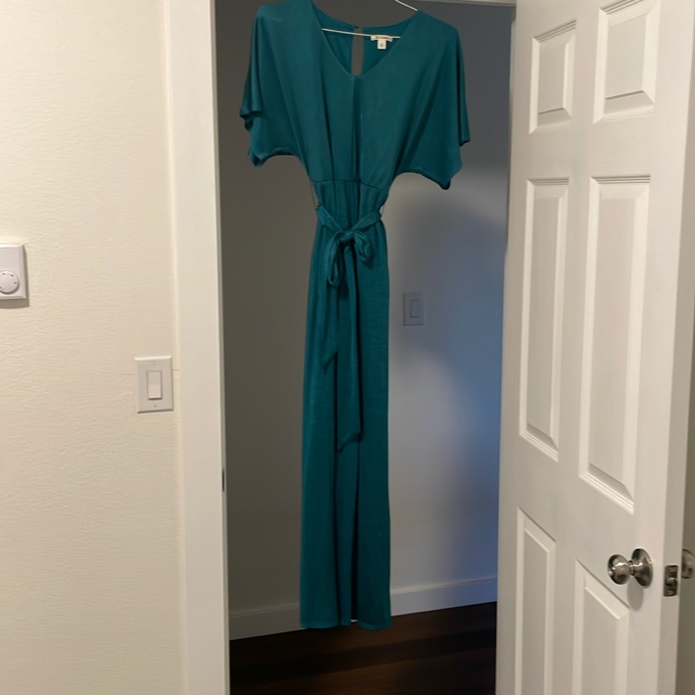 Green jumpsuit